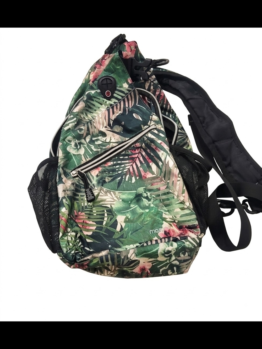 MOSISO Tropical Palm Leaf Sling Backpack Crossbody Travel Shoulder Daypack